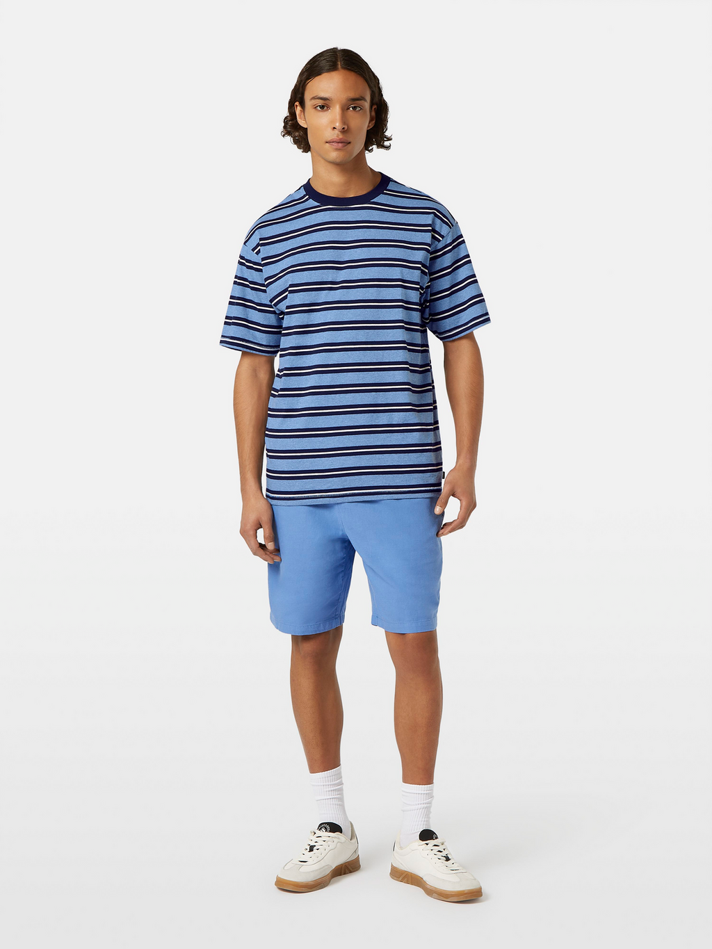 Yarn-Dyed Relaxed Fit Stripe T-Shirt