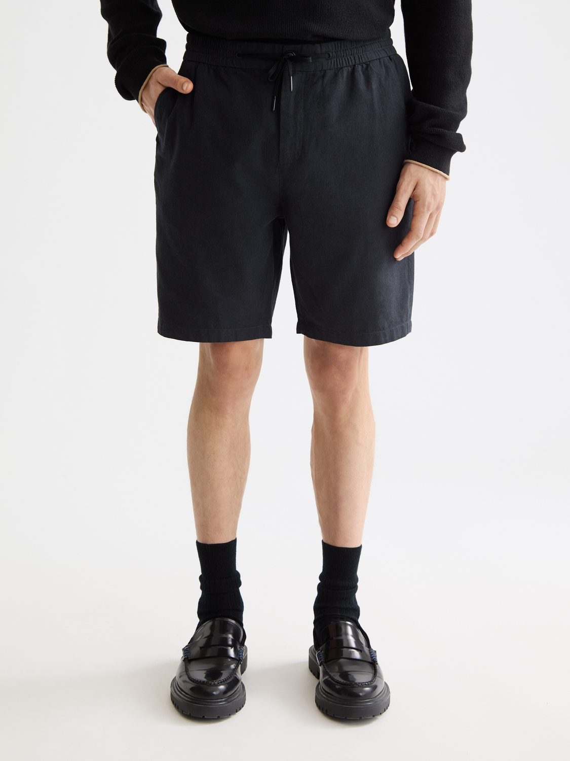 Scotch & Soda Seasonal Core - Fave Katoen/Linnen Twill Bermuda, Soft Camel 260, 29W Scotch & Soda Seasonal Core - Fave Katoen/Linnen Twill Bermuda, Soft Camel 260, 29W