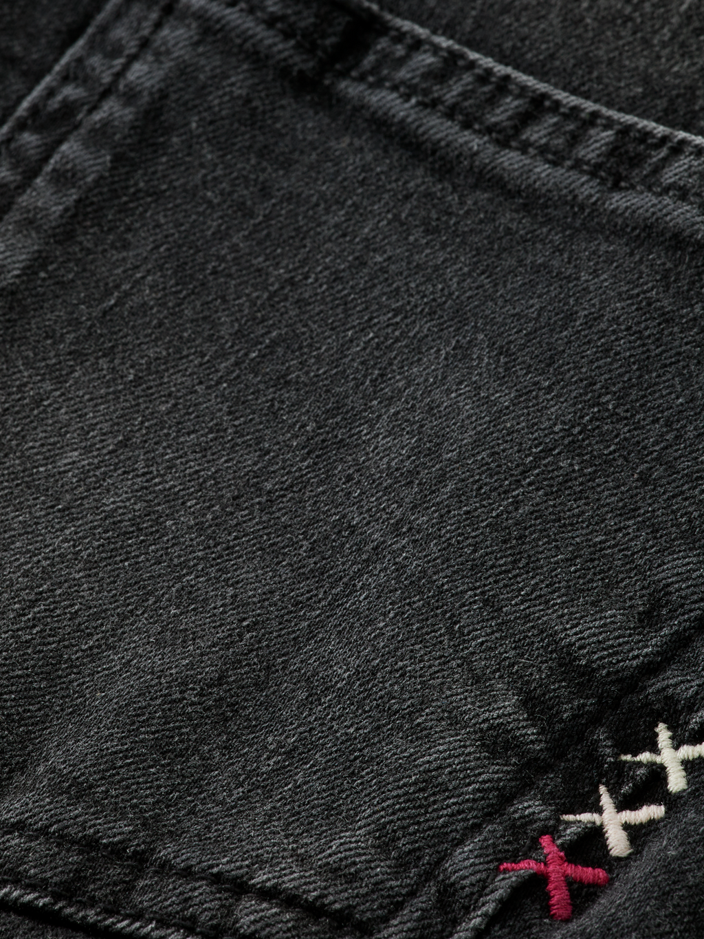 Girls' Core The Wave Wide Leg Jeans - Black Night