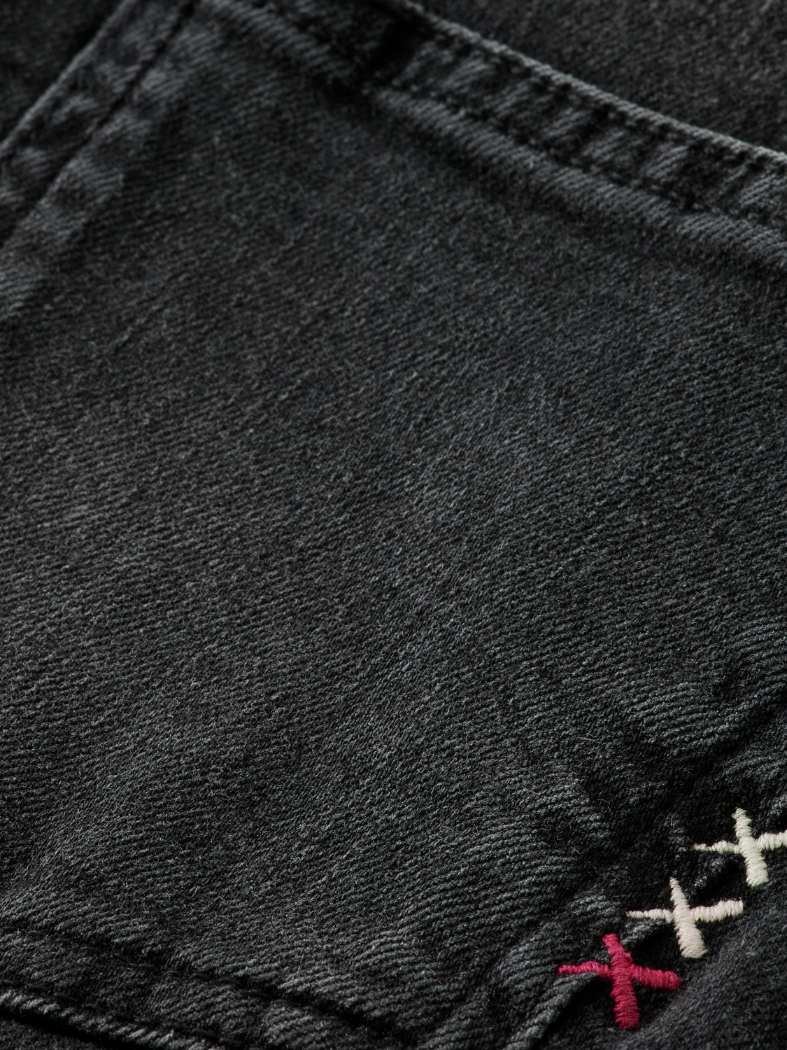 Girls' Core The Wave Wide Leg Jeans - Black Night