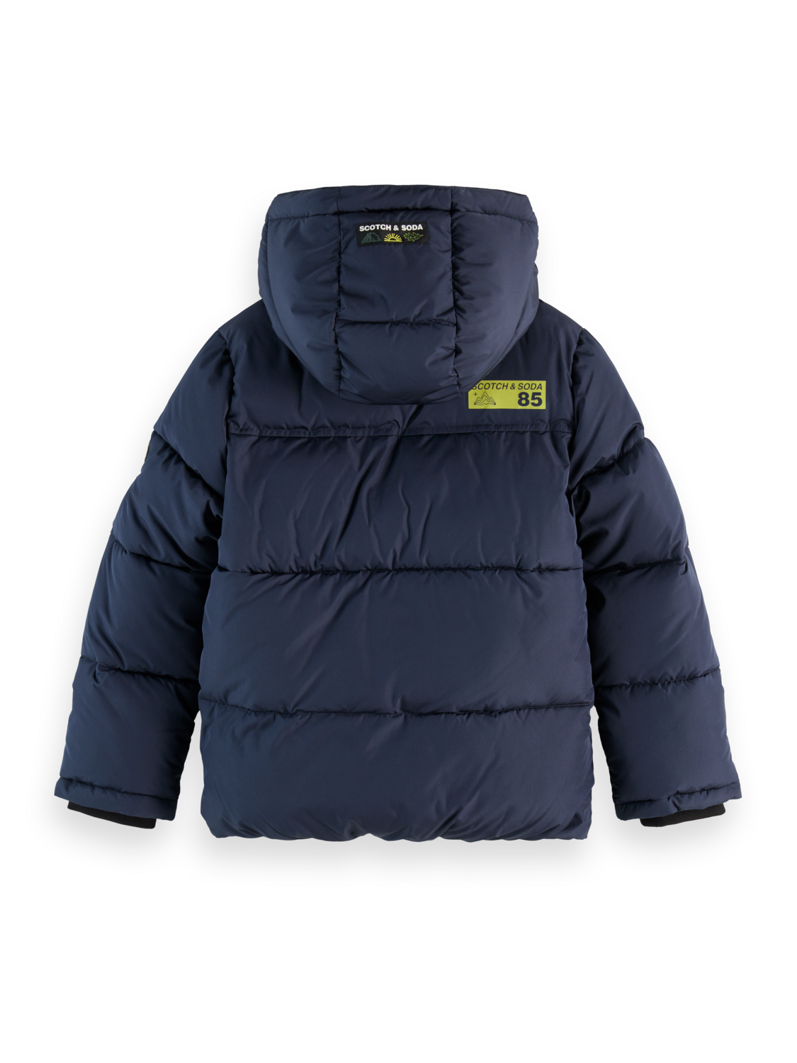 Boys' Short hooded puffer jacket