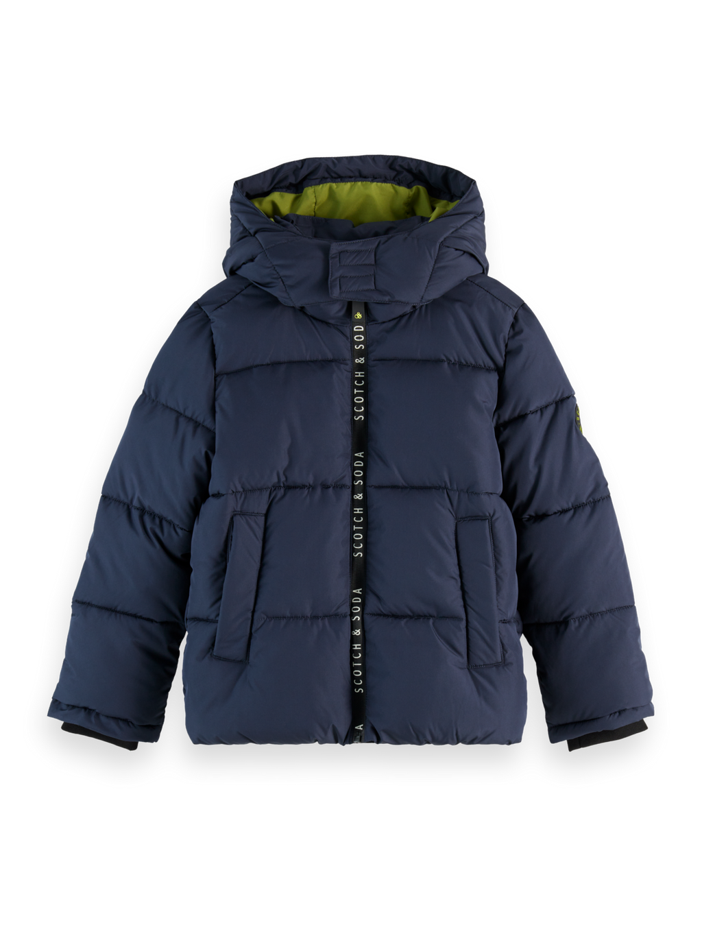 Boys' Short hooded puffer jacket