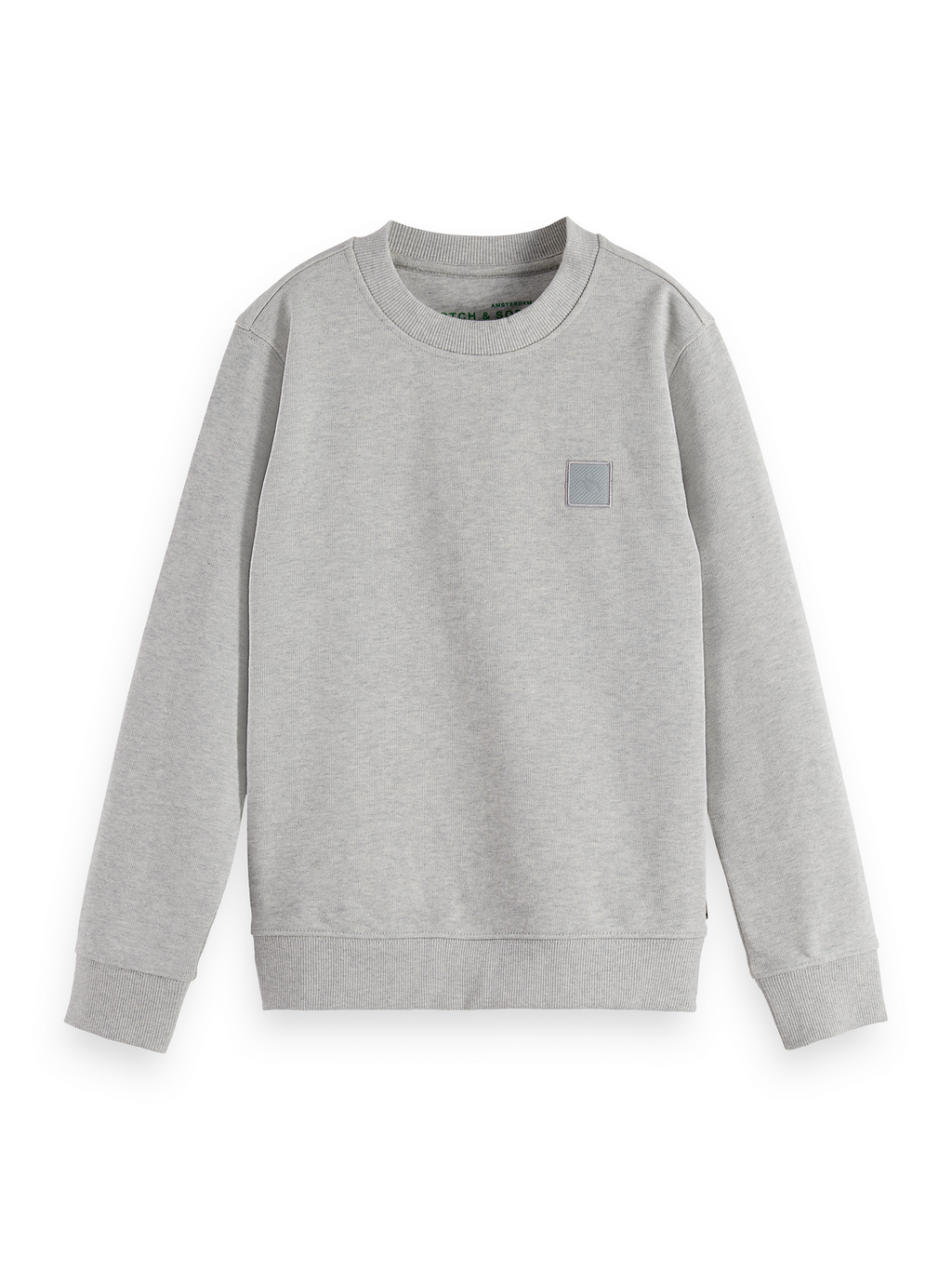 Boys' Core Regular-Fit Logo Badge Crewneck Sweatshirt