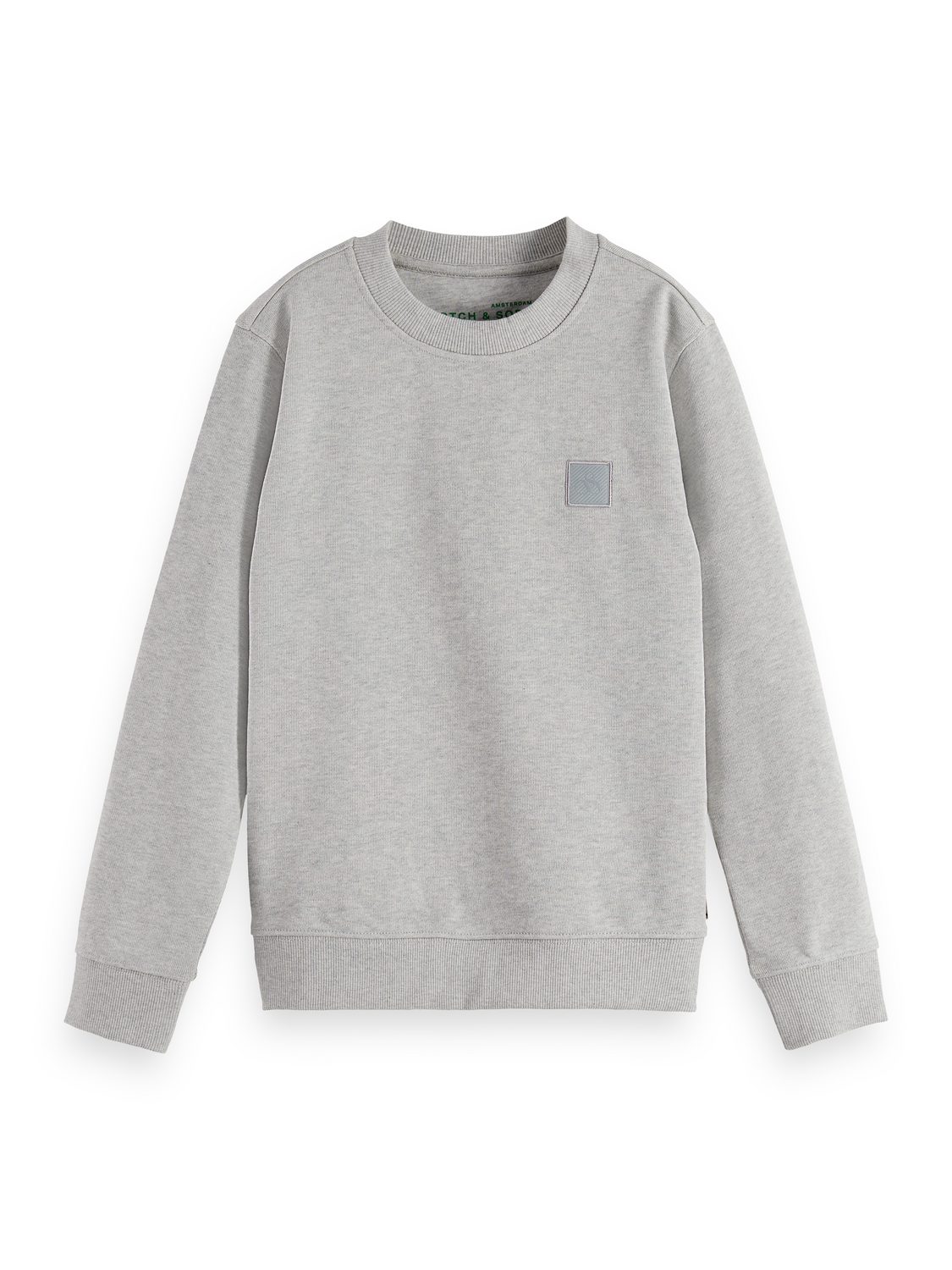 Boys' Core Regular-Fit Logo Badge Crewneck Sweatshirt