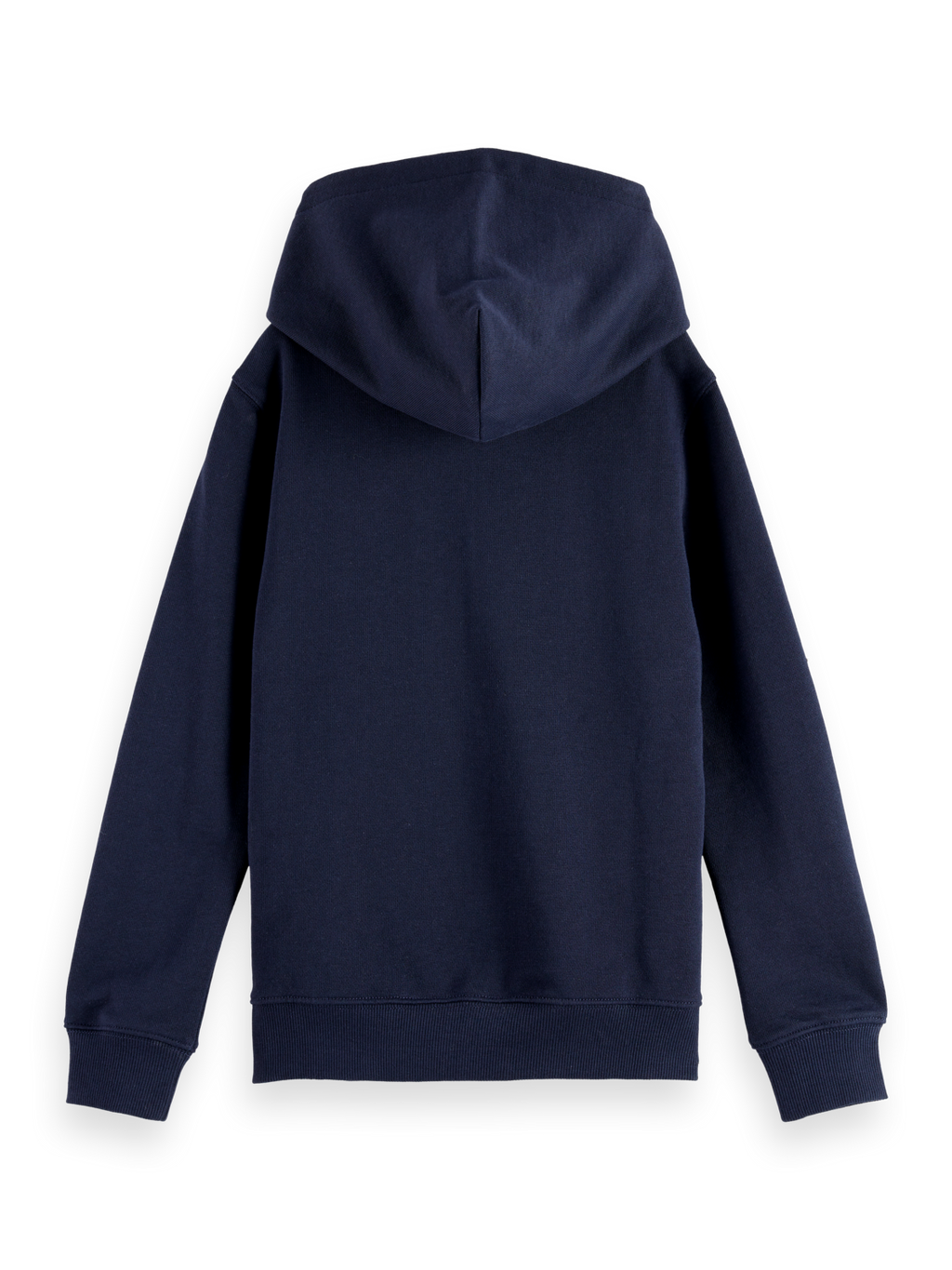 Boys' Core Regular-Fit Logo Badge Zip Through Hoodie