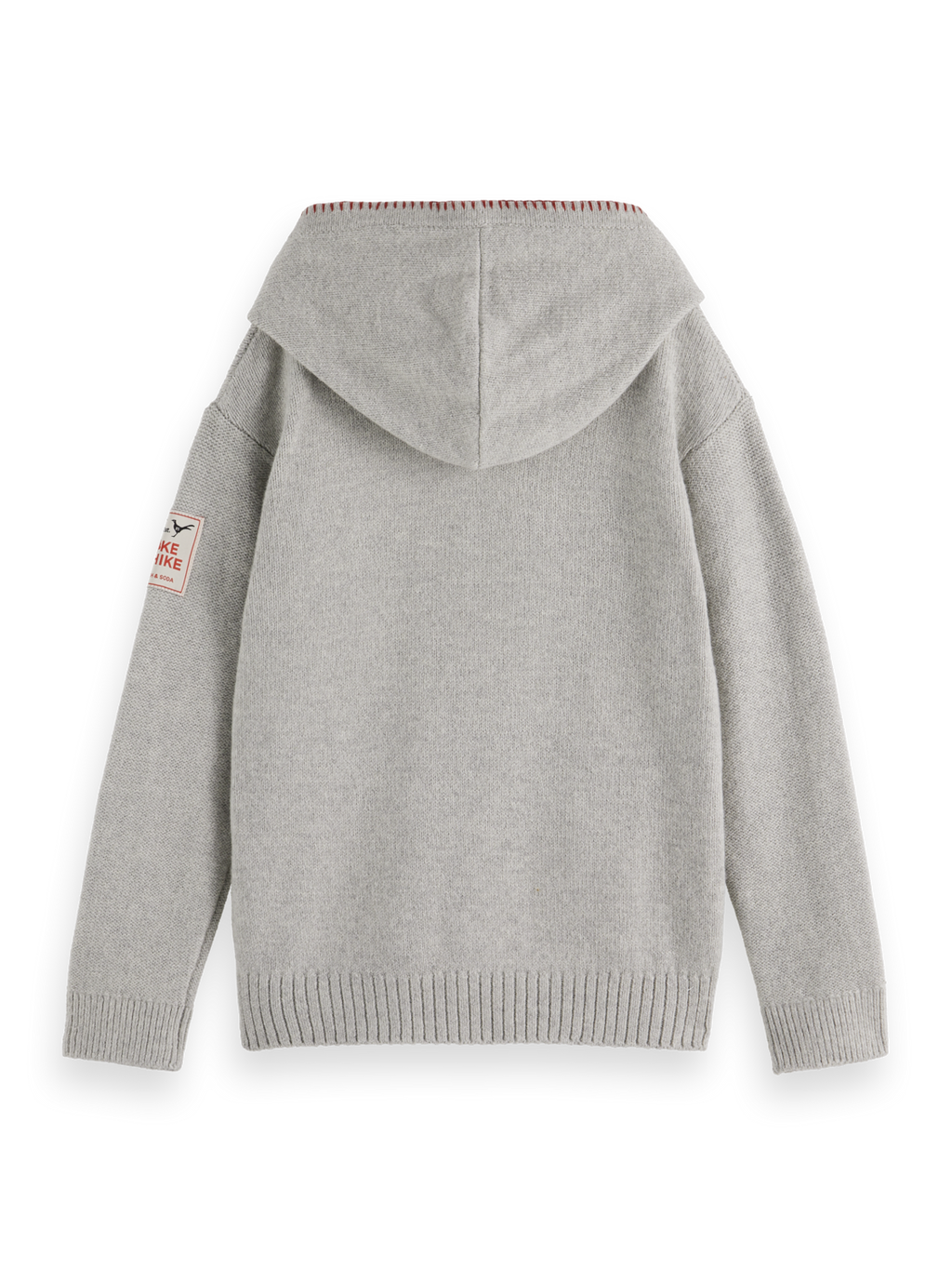 Boys' Relaxed-Fit Embroidered Knitted Hoodie