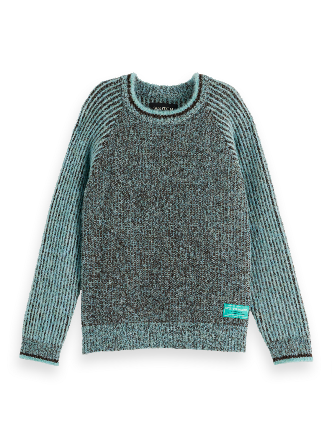 Boys' Regular-Fit Contrast Raglan-Sleeve Pullover