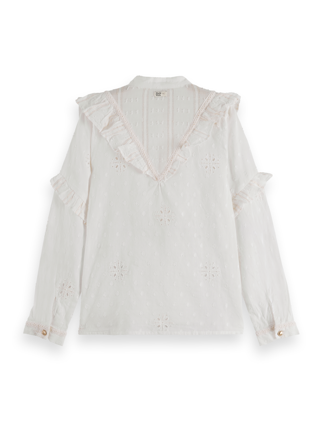 Girls' Fancy lurex cotton shirt