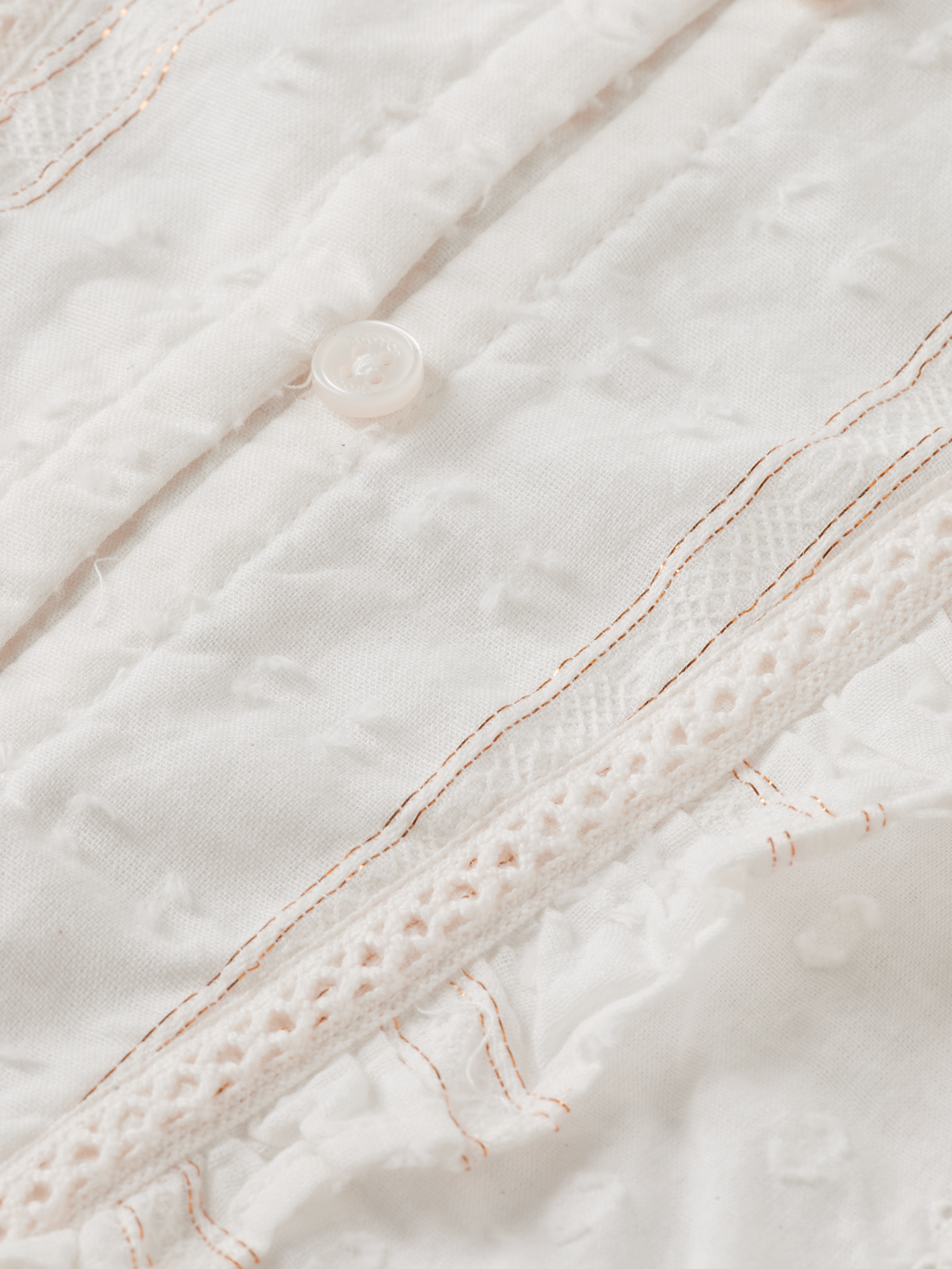 Girls' Fancy lurex cotton shirt