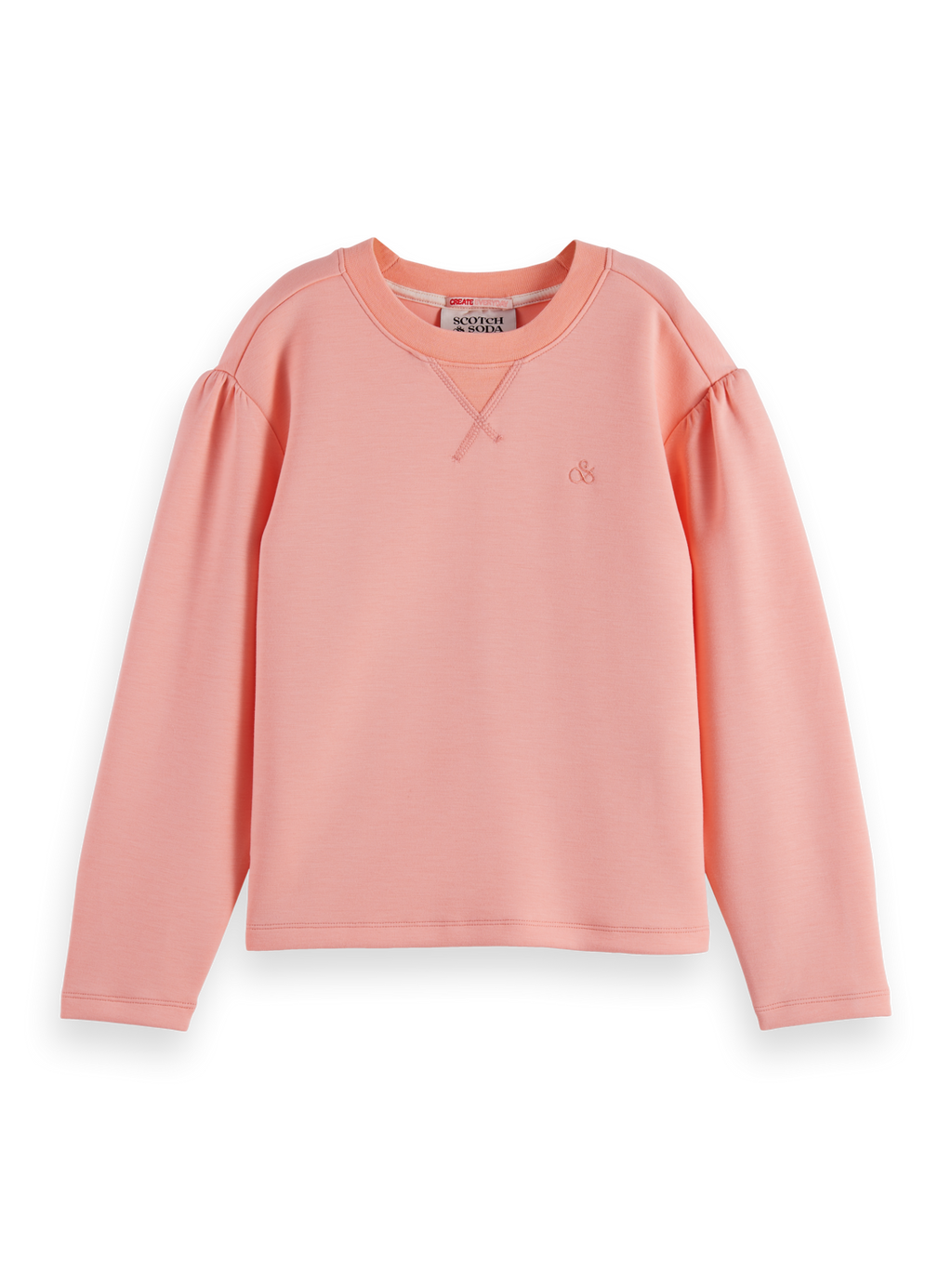 Girls' Relaxed-Fit Modal-Blend Crewneck Sweatshirt