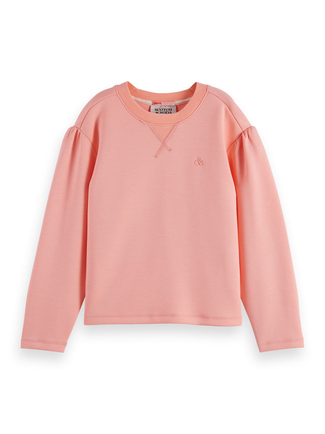 Girls' Relaxed-Fit Modal-Blend Crewneck Sweatshirt