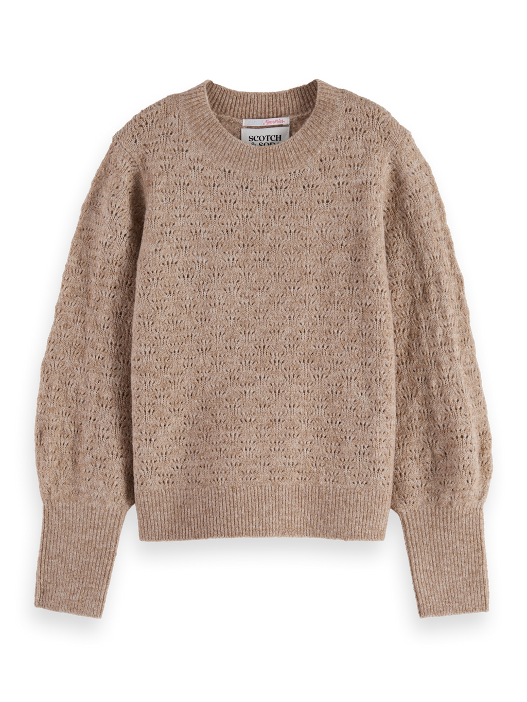 Girls' Lightweight ajour-knitted pullover