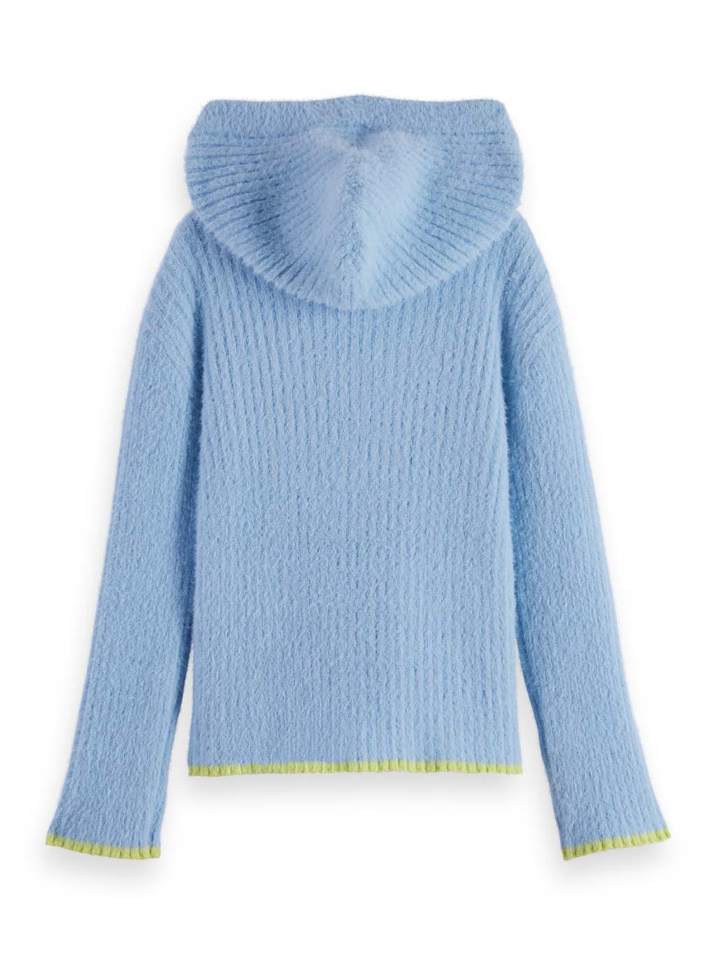 Girls' Soft Fluffy Viscose Rib Knit Hoodie