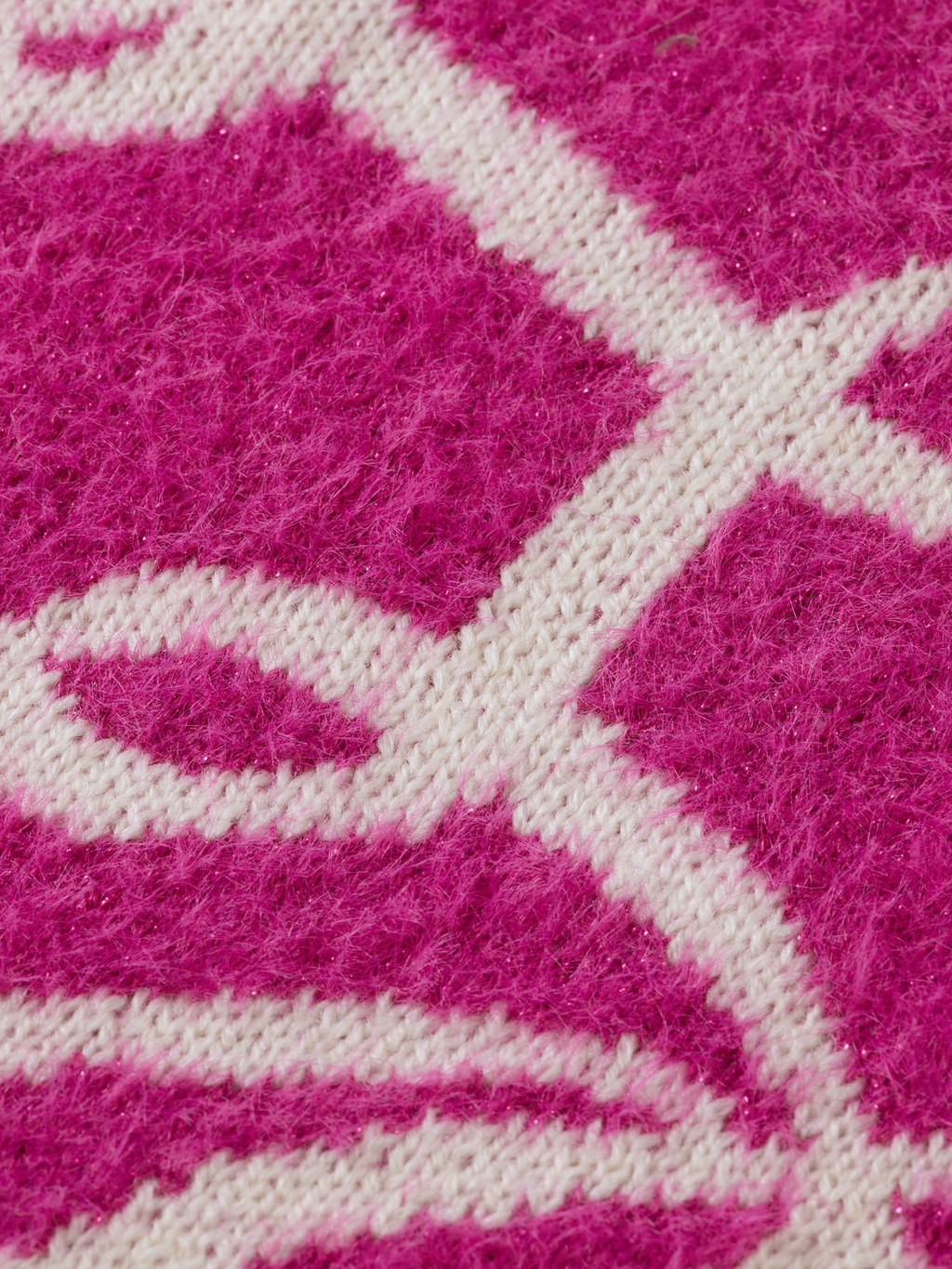 Girls' Turtleneck intarsia glitter pullover