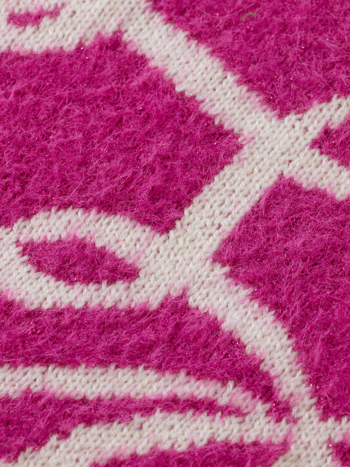 Girls' Turtleneck intarsia glitter pullover