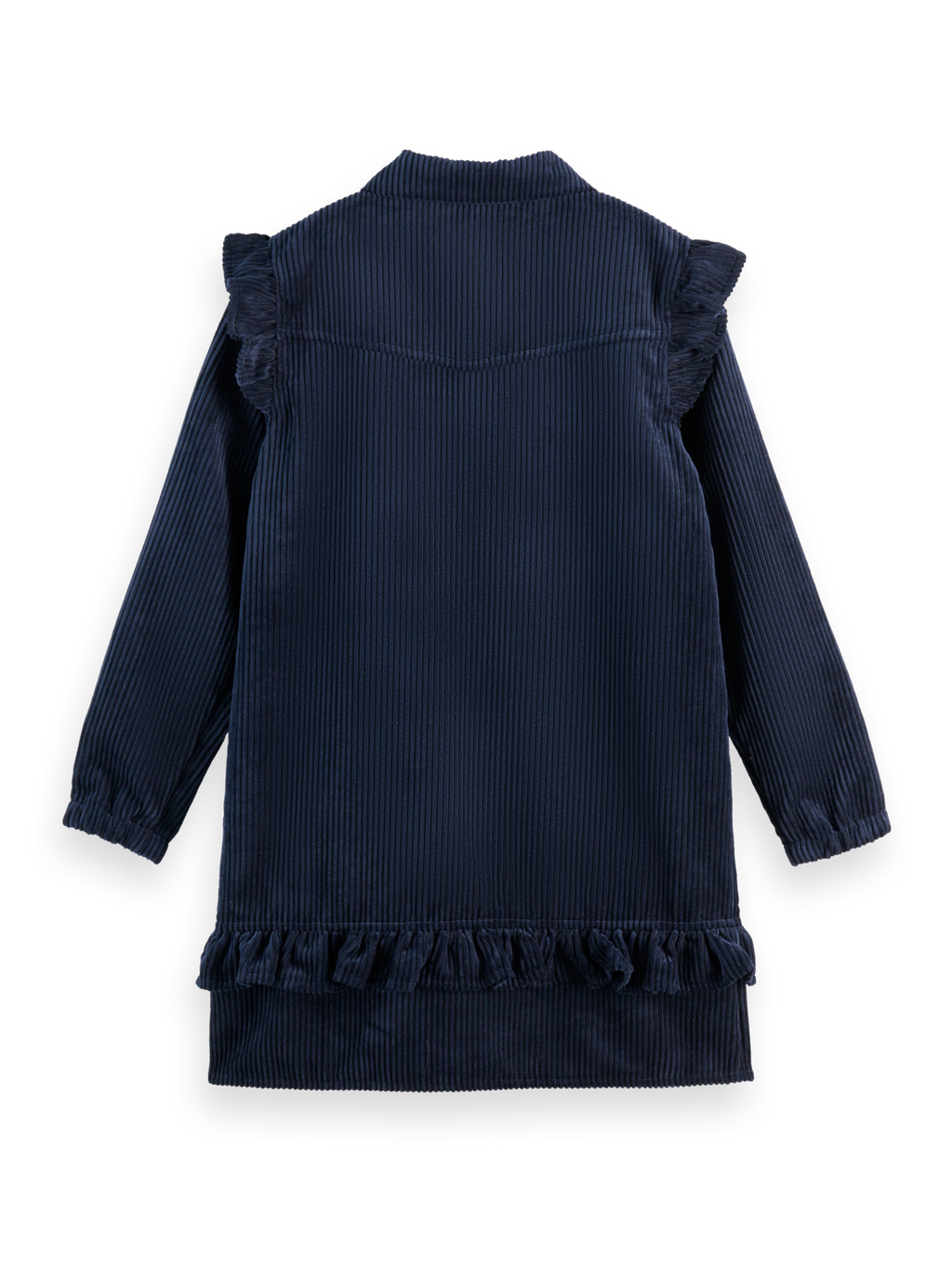 Girls' Corduroy dress with ruffle details