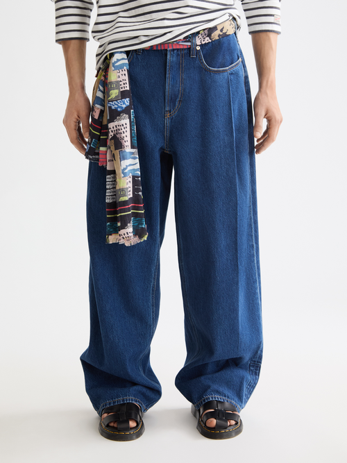 Seasonal Super Loose Pleat Front Jeans — Forever Blue – Scotch & Soda Seasonal Super Loose Pleat Front Jeans — Forever Blue – Scotch & Soda