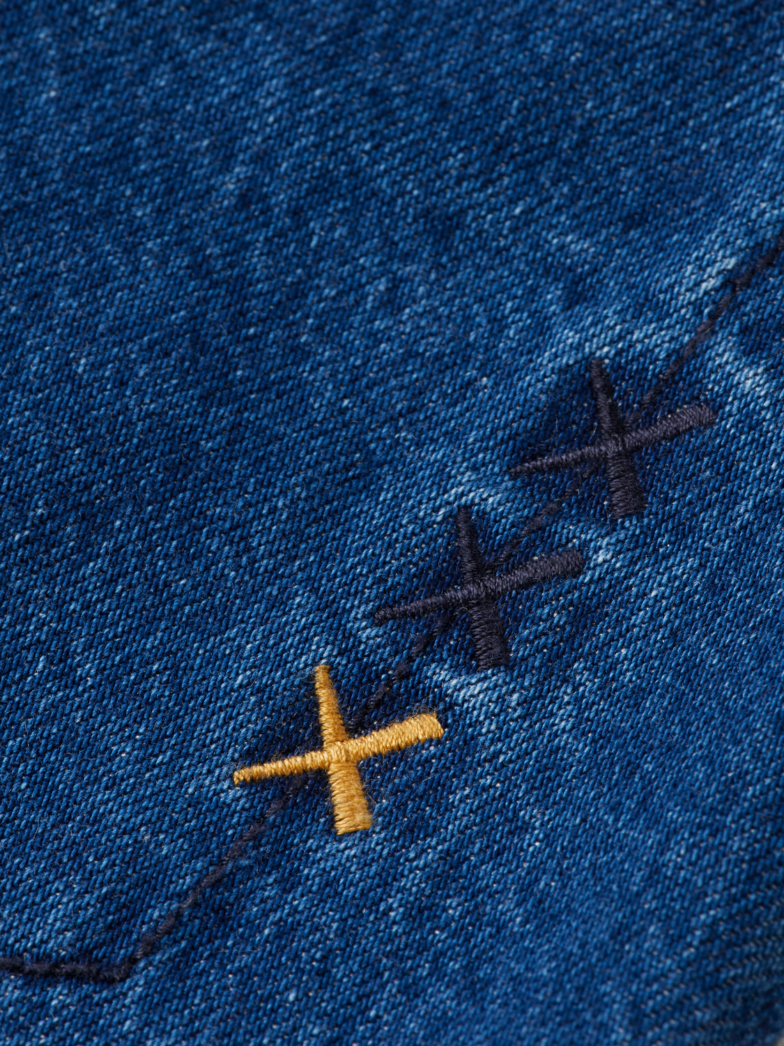 Seasonal Super Loose Pleat Front Jeans — Forever Blue