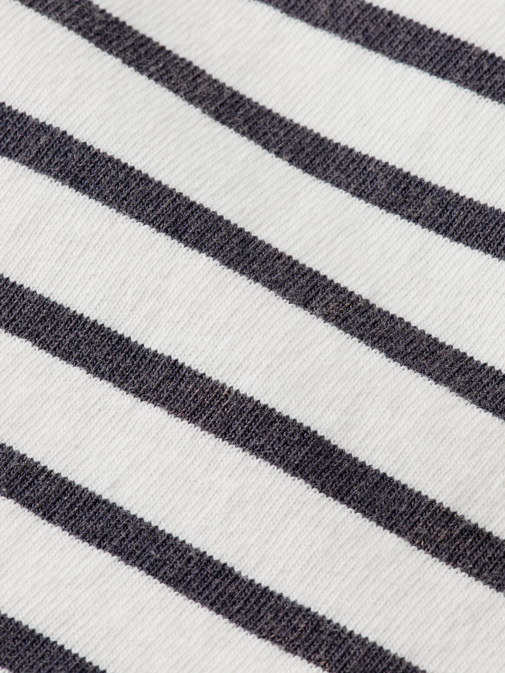 Denim Washed Long Sleeve Breton Tee