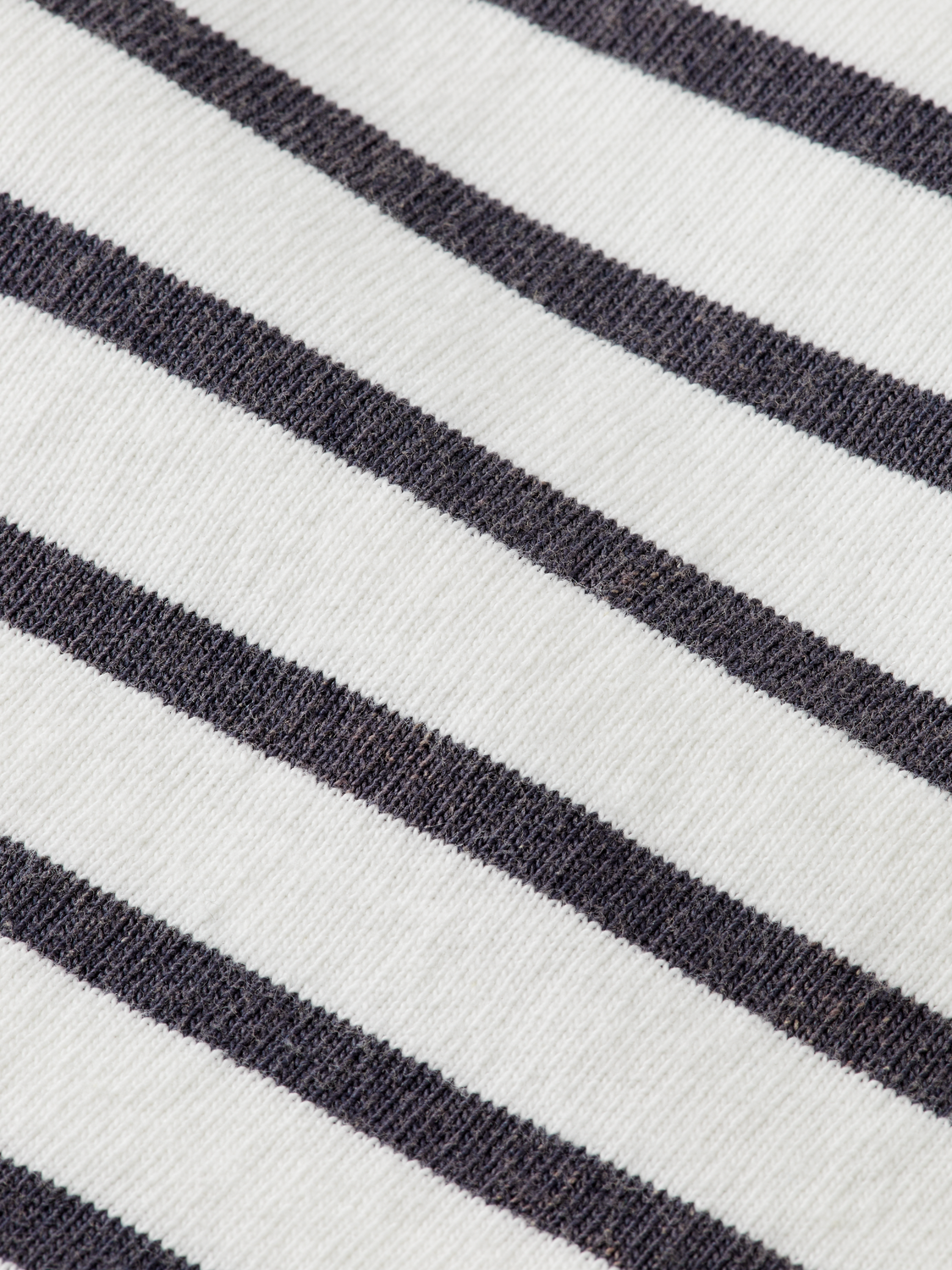 Denim Washed Long Sleeve Breton Tee