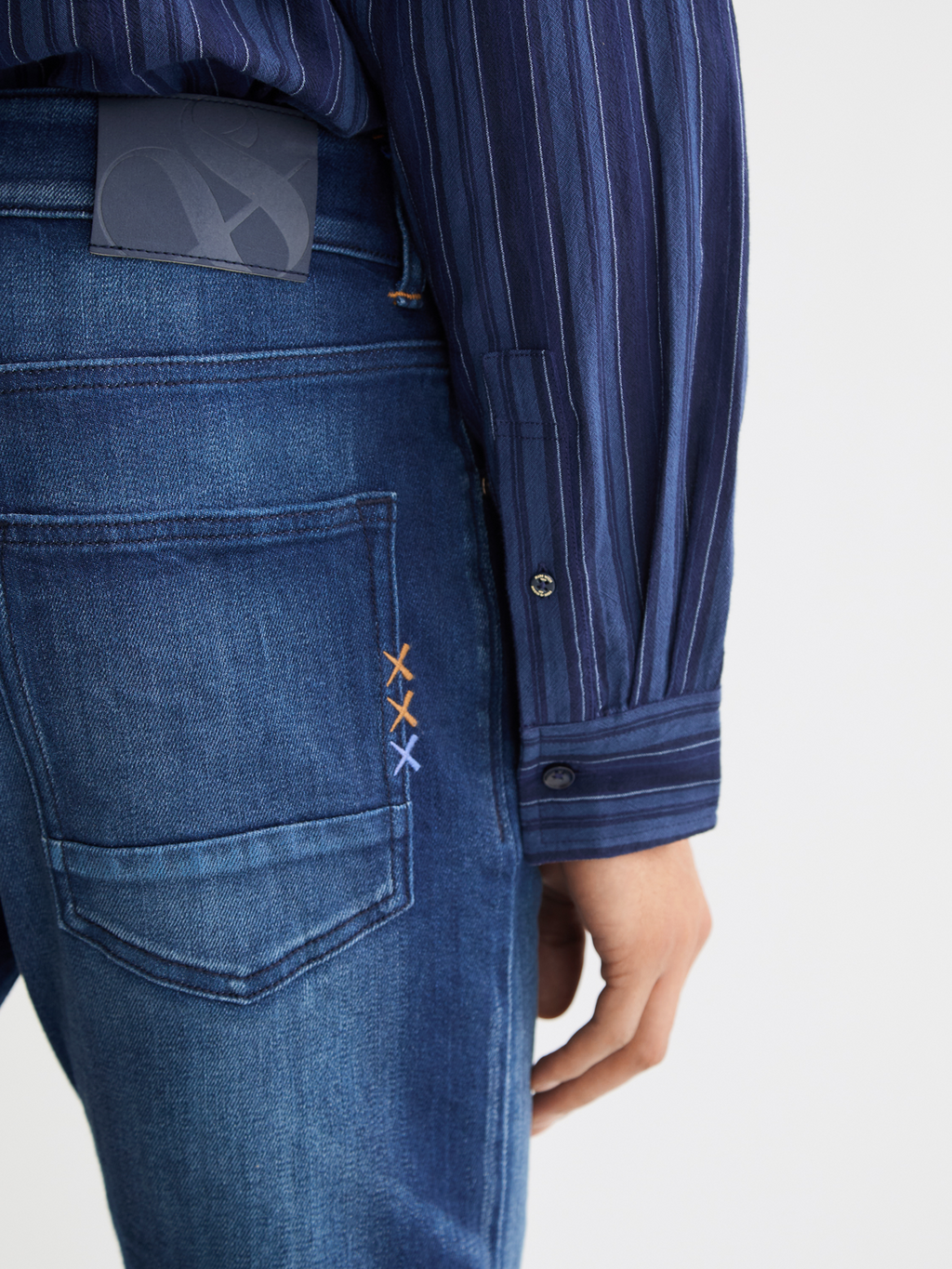 Ralston Regular Slim Jeans — Abstract Blue