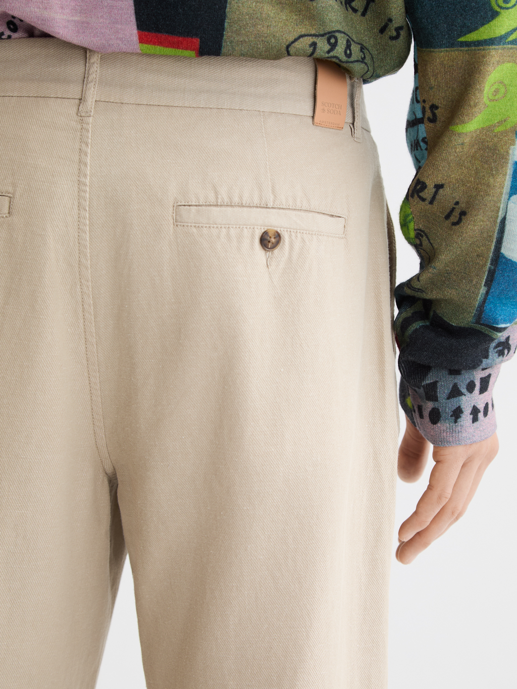 Otis - Relaxed Straight-Fit Cotton Linen Twill Chino