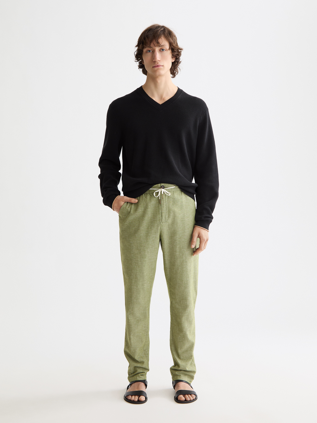 Seasonal Core - Warren Straight-Fit Cotton Linen Jogger