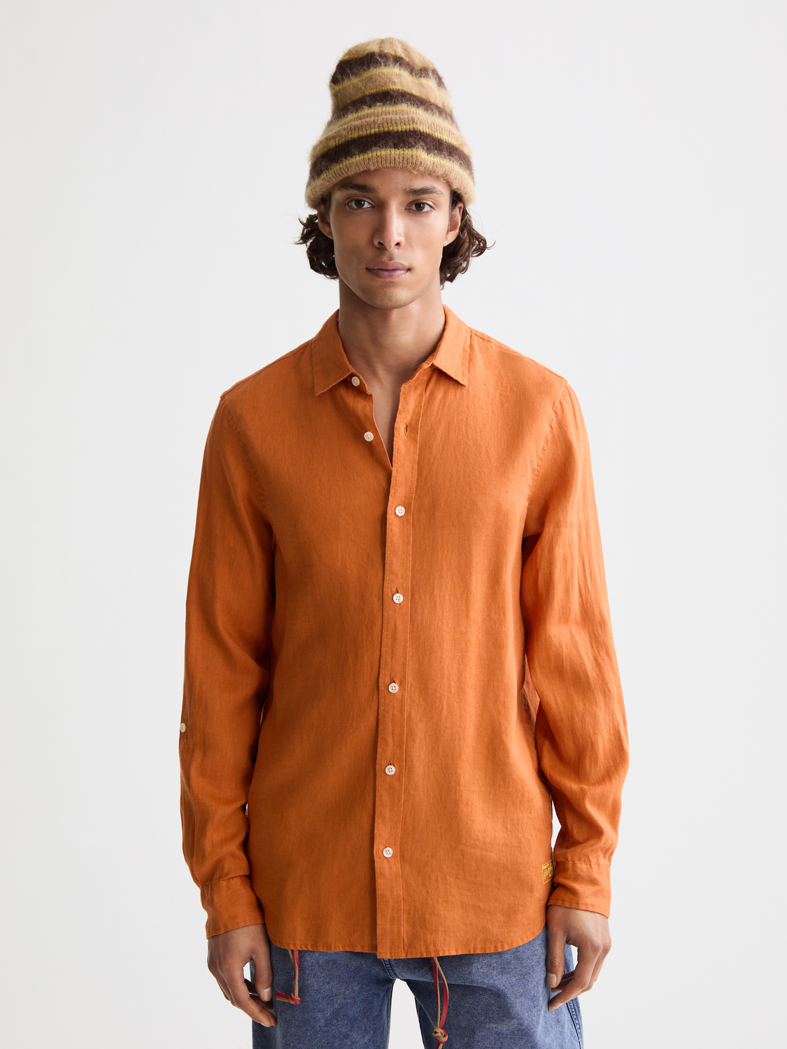 Seasonal Core - Regular-Fit Linen Shirt Scotch & Soda Seasonal Core - Regular-Fit Linen Shirt Scotch & Soda