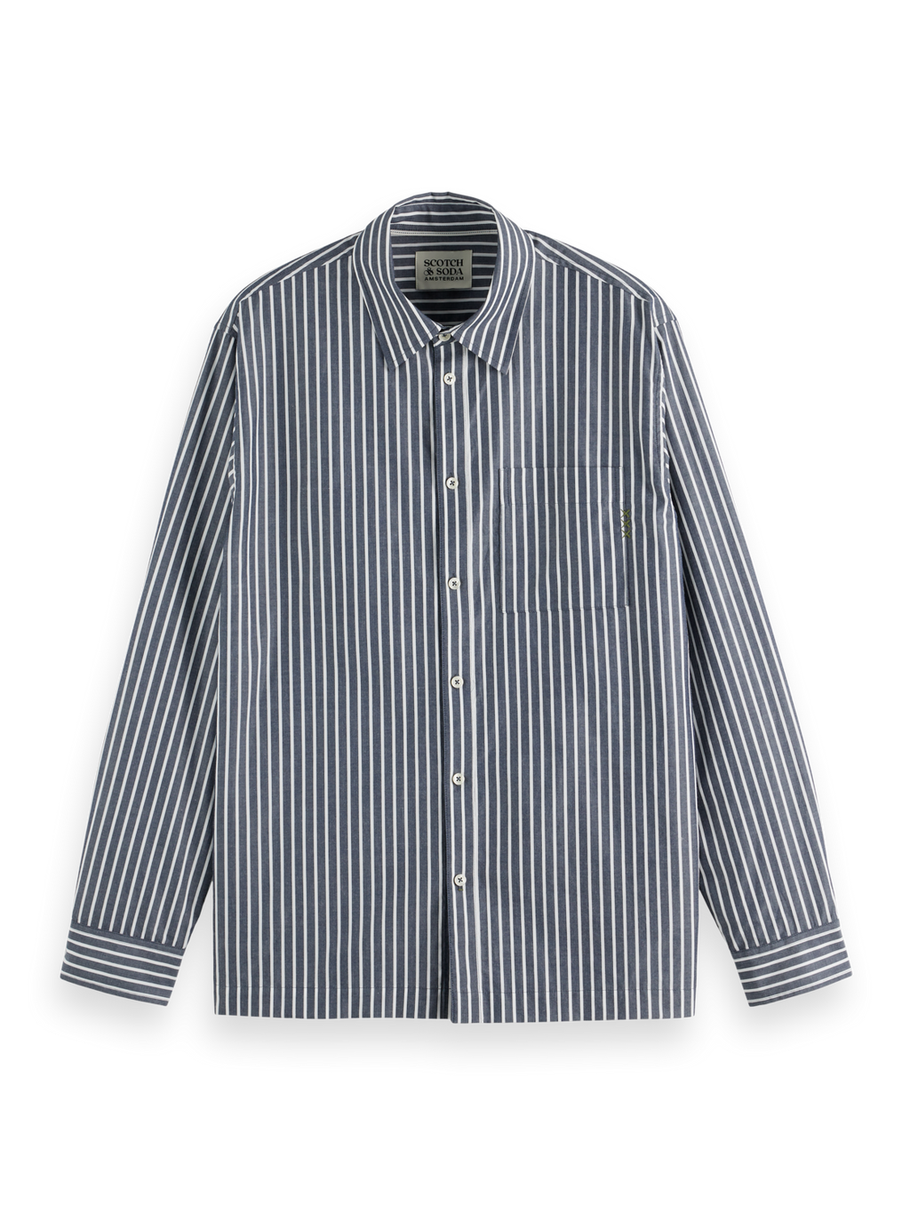 Striped Relaxed-Fit Poplin Shirt