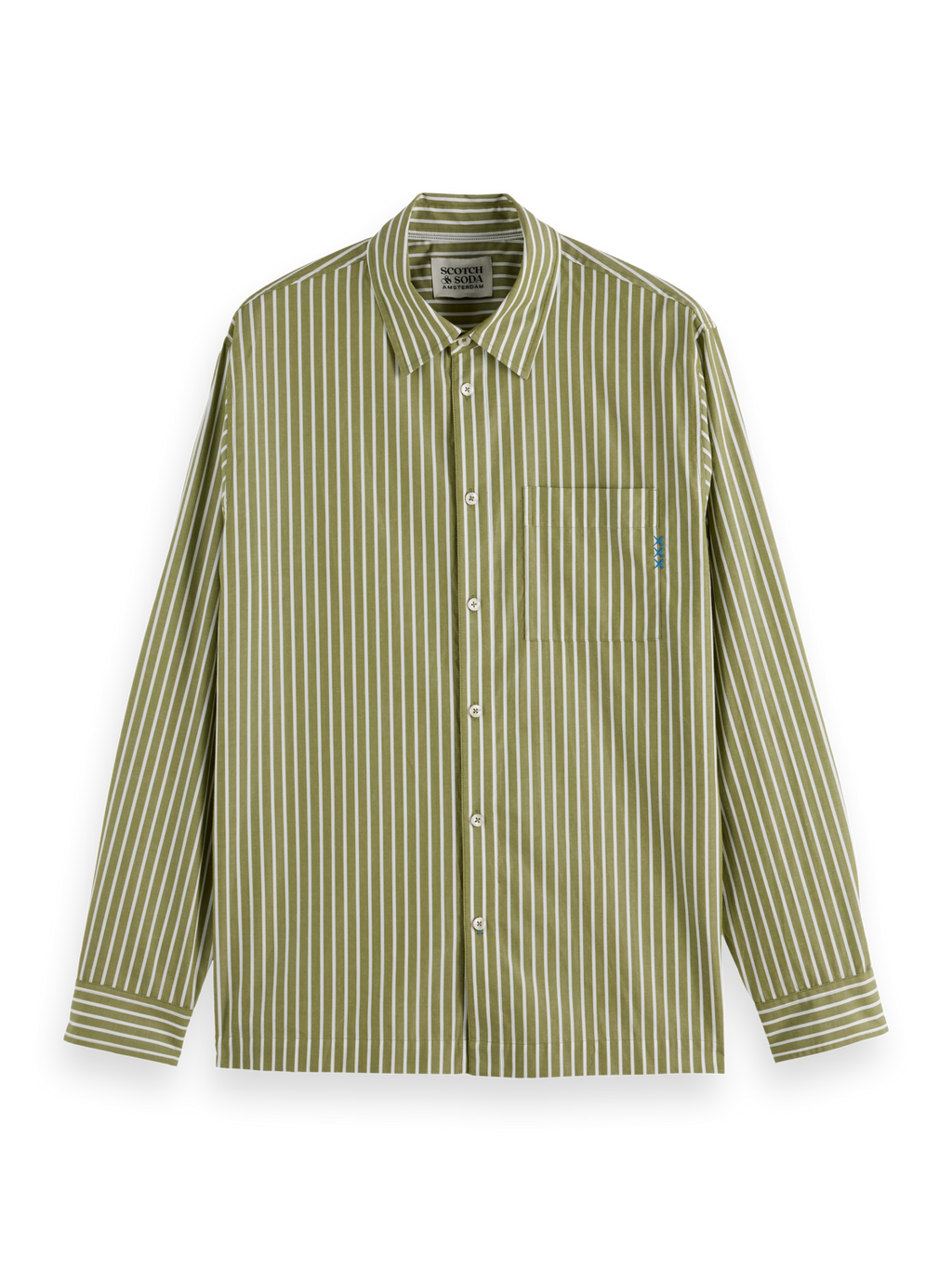 Striped Relaxed-Fit Poplin Shirt