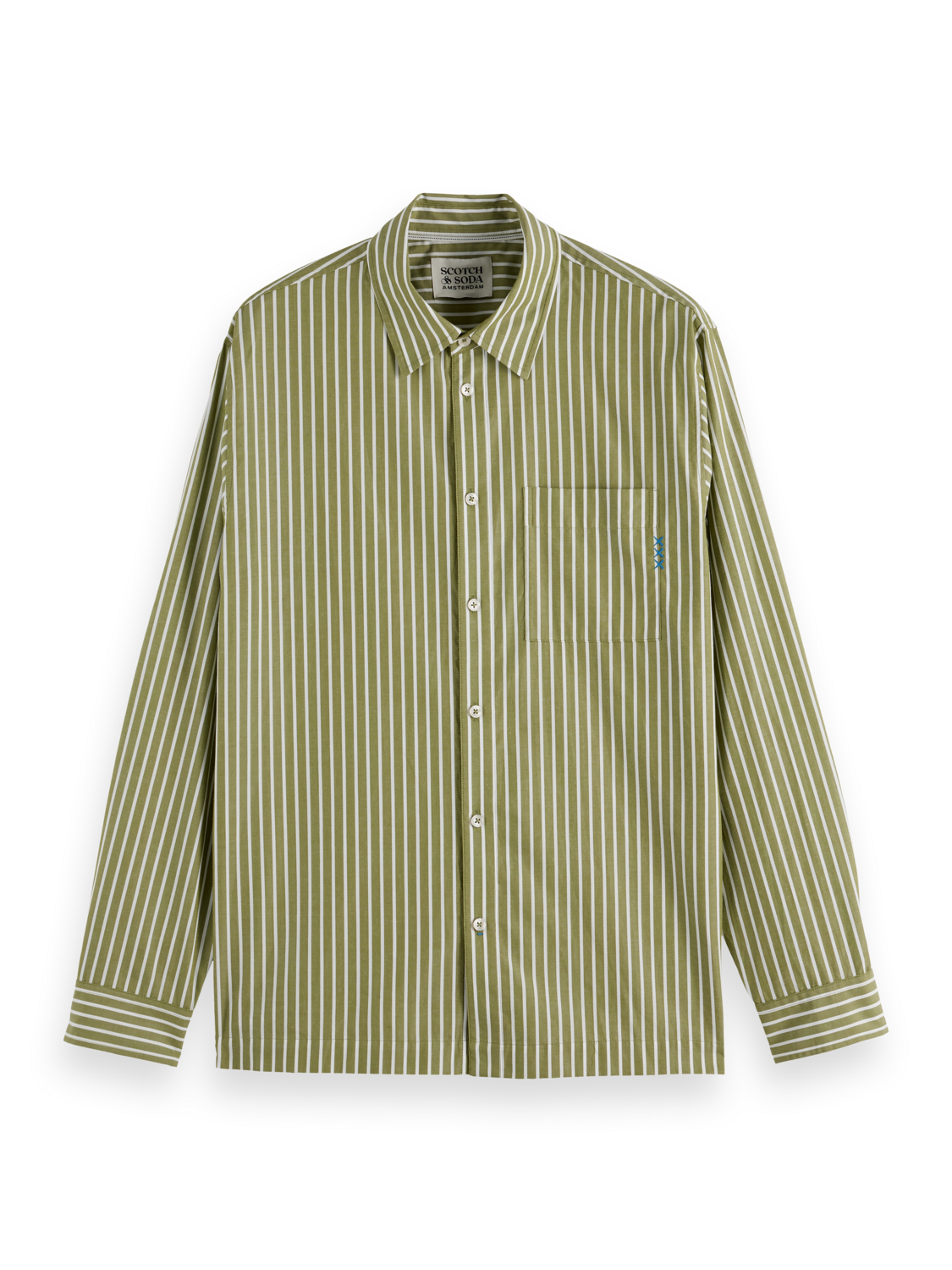 Striped Relaxed-Fit Poplin Shirt