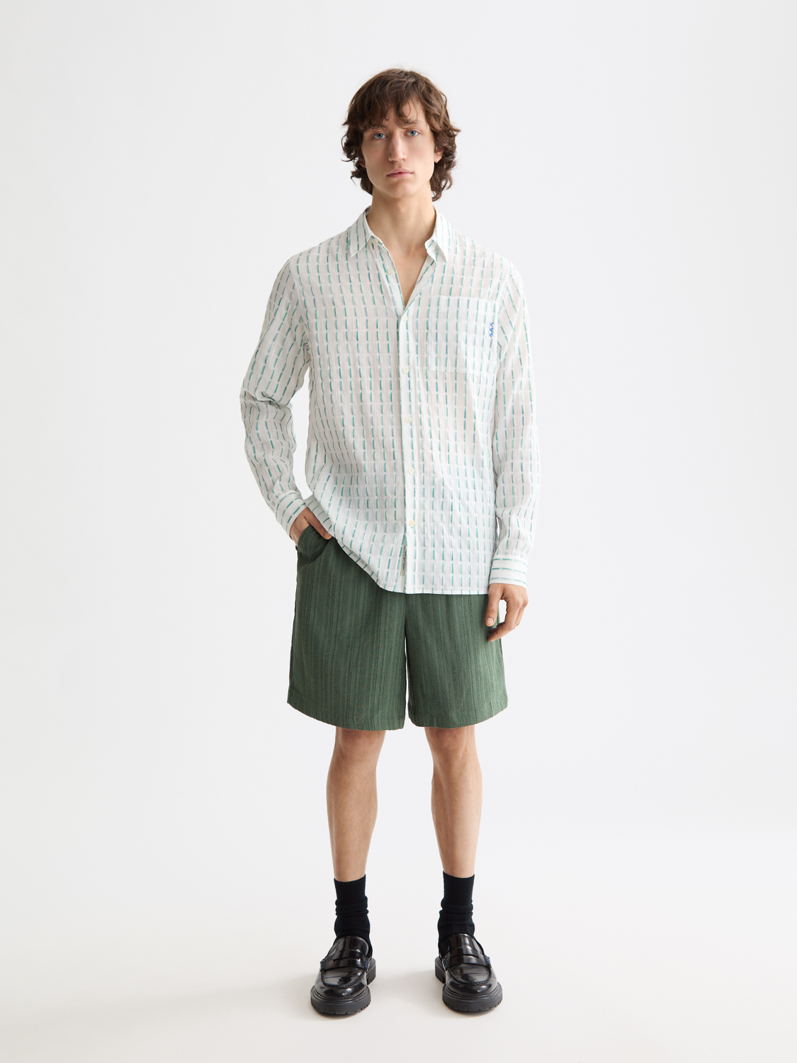 Striped Cotton-Voile Shirt
