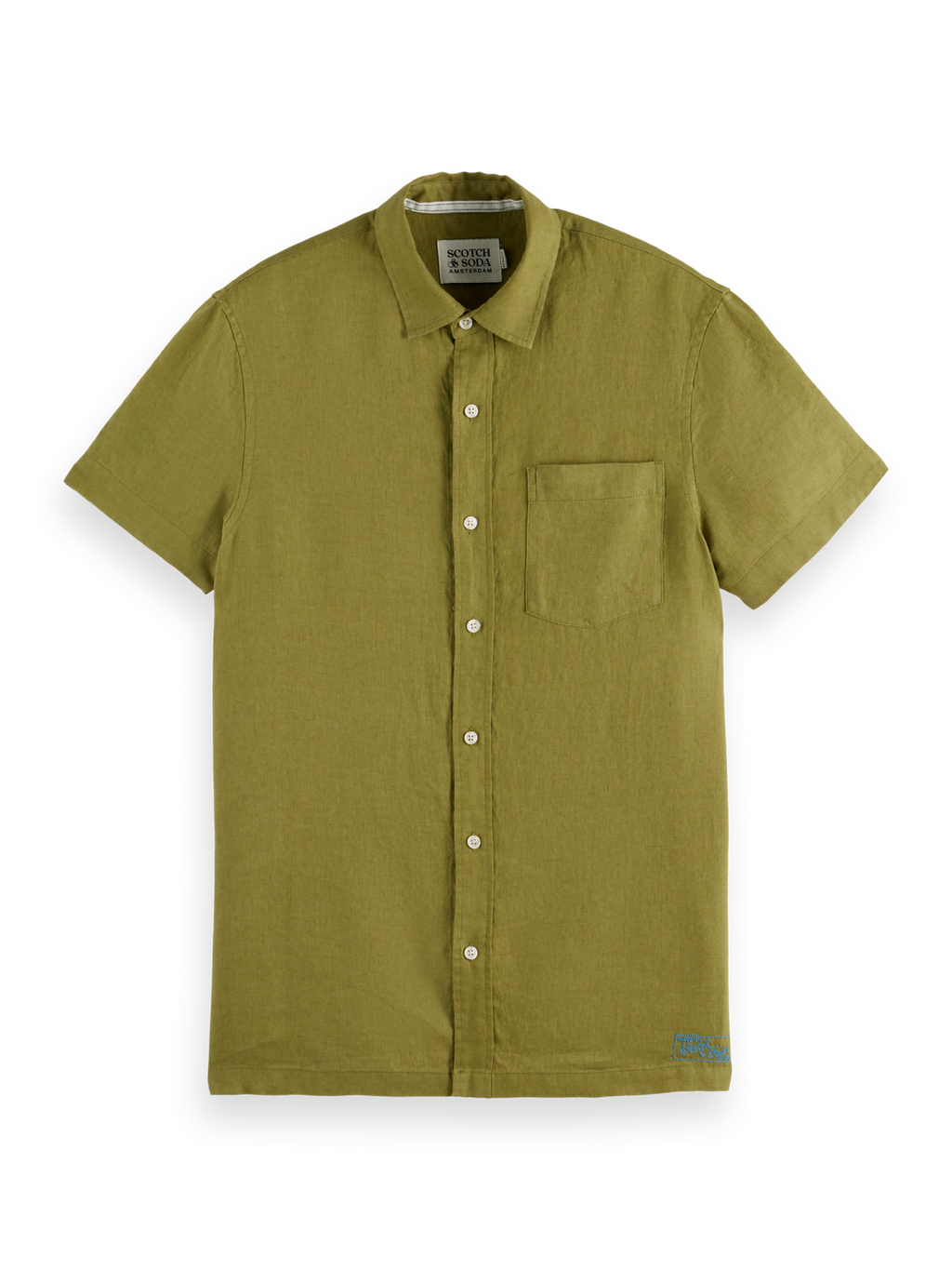 Core Seasonal - Regular-Fit Short-Sleeved Linen Shirt