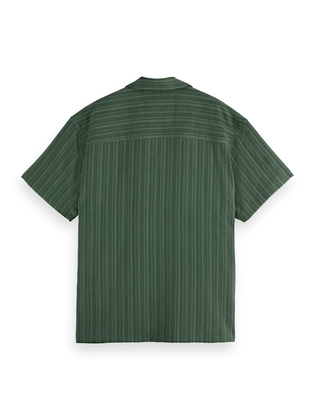 Tonal-Striped Short-Sleeved Shirt