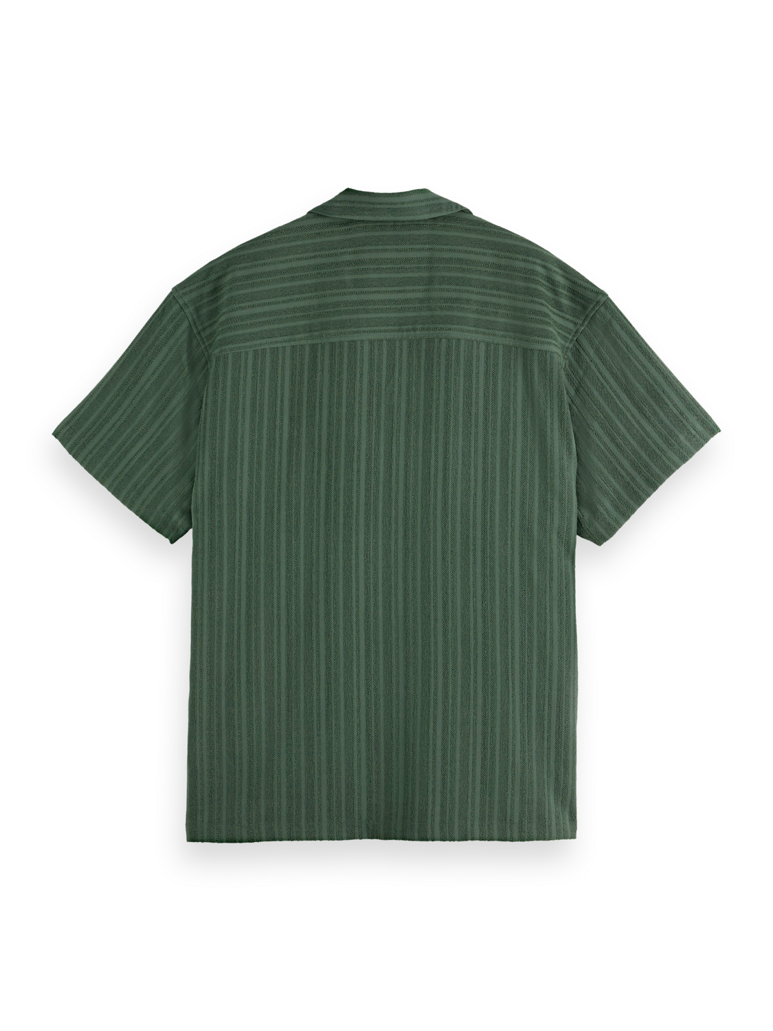 Tonal-Striped Short-Sleeved Shirt