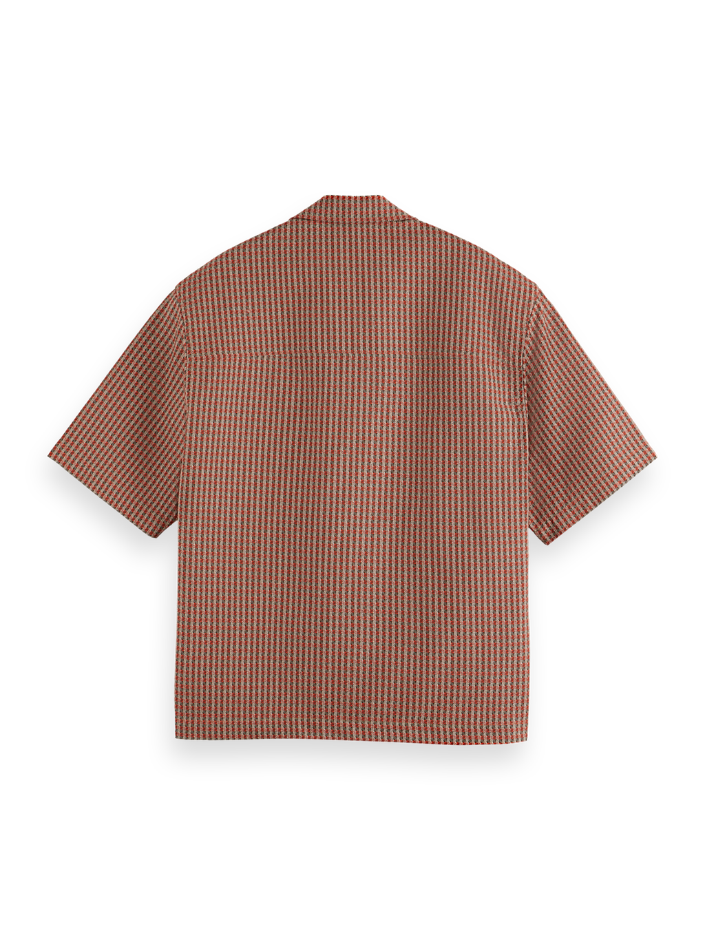 Micro Geo Print Short-Sleeved Shirt