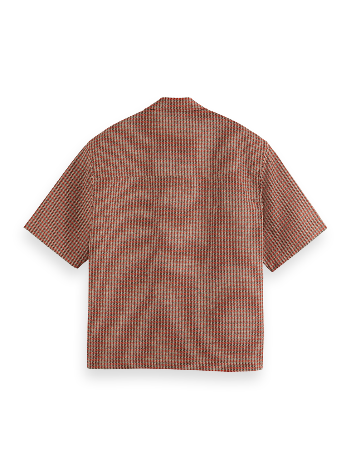 Micro Geo Print Short-Sleeved Shirt