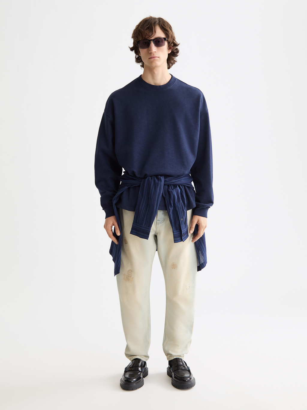 Seasonal Core - 3 Crosses Garment-Dyed Sweatshirt