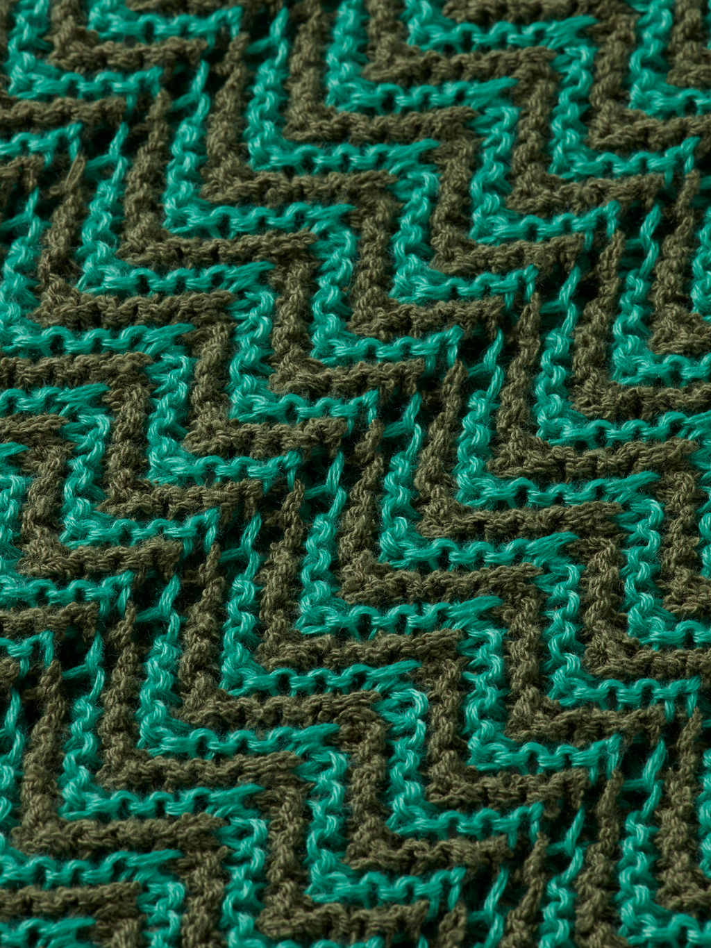 Open Structured Knitted V-Neck Polo