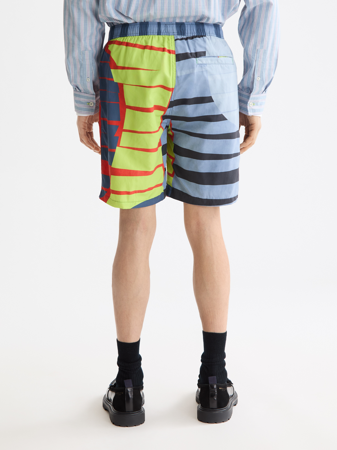 Printed Longer-Length Swim Shorts