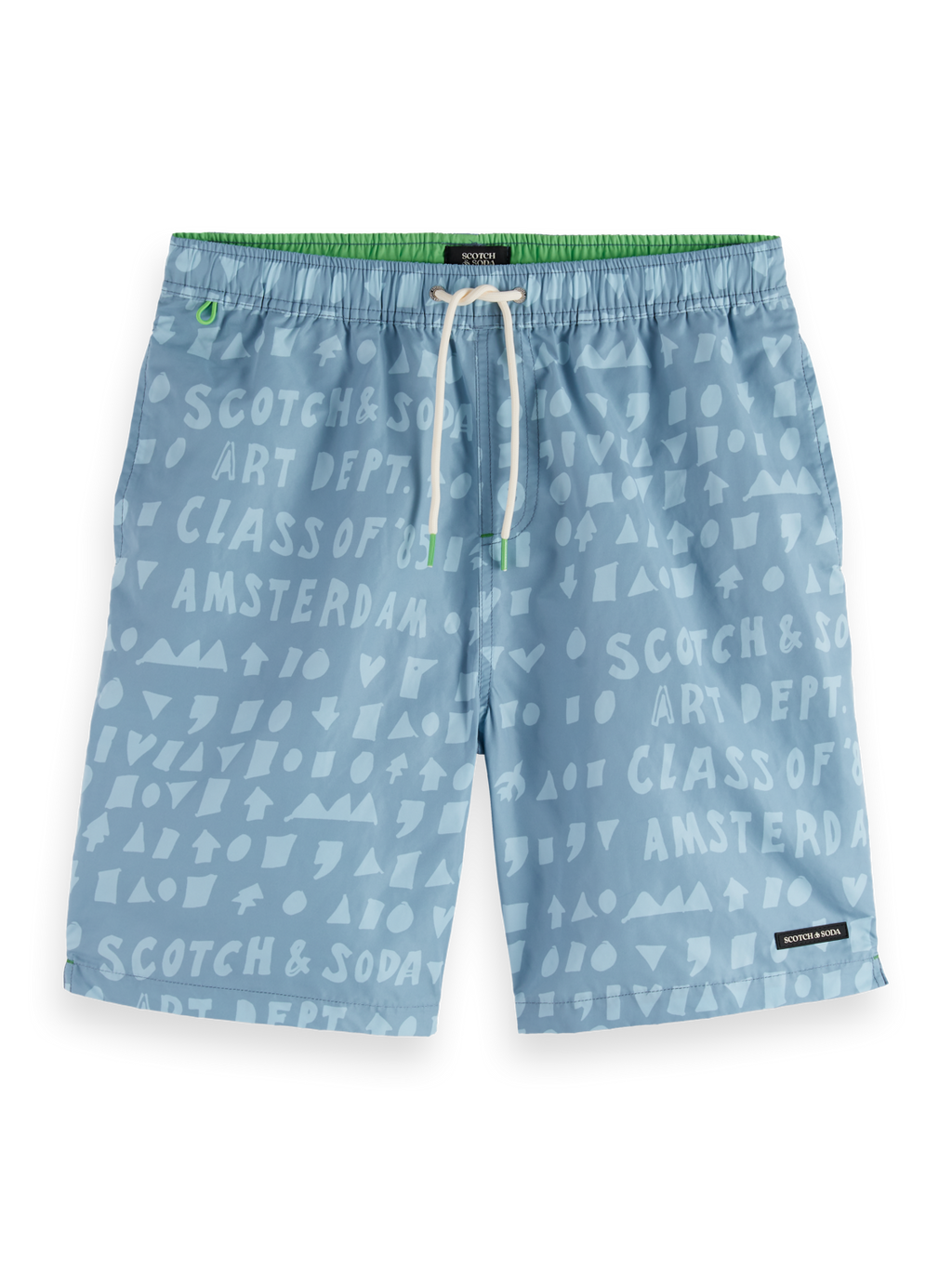 Printed Longer-Length Swim Shorts