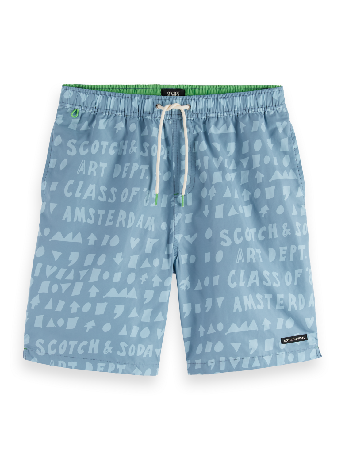 Printed Longer-Length Swim Shorts