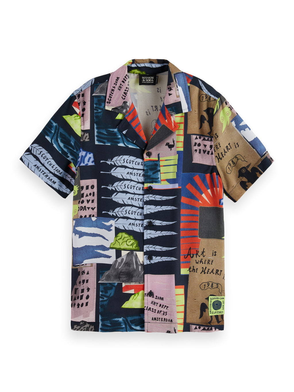 Boys' All-Over Printed Short-Sleeved Shirt