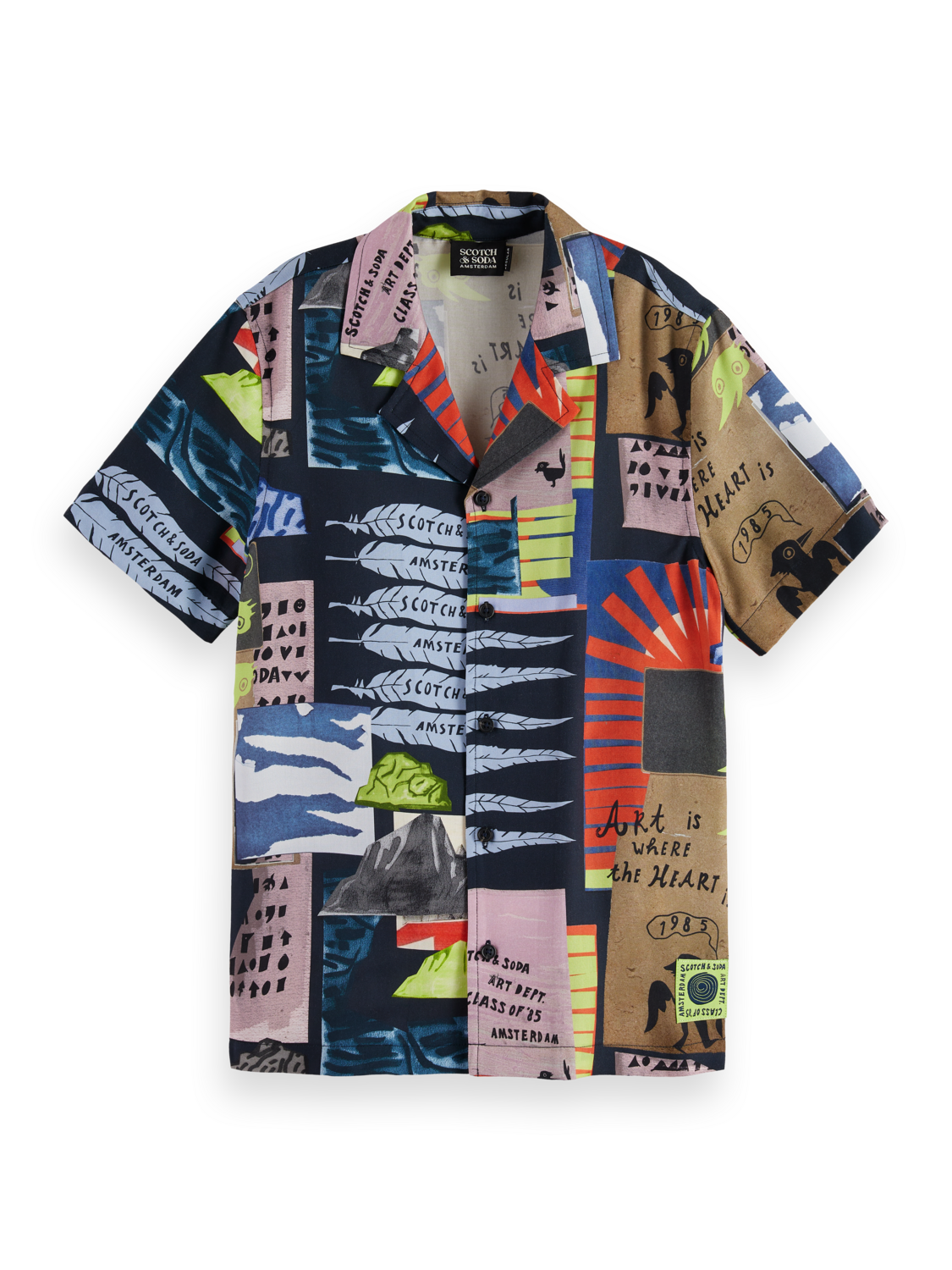Boys' All-Over Printed Short-Sleeved Shirt