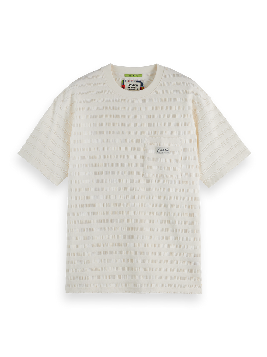 Relaxed-Fit Horizonal Textured T-Shirt