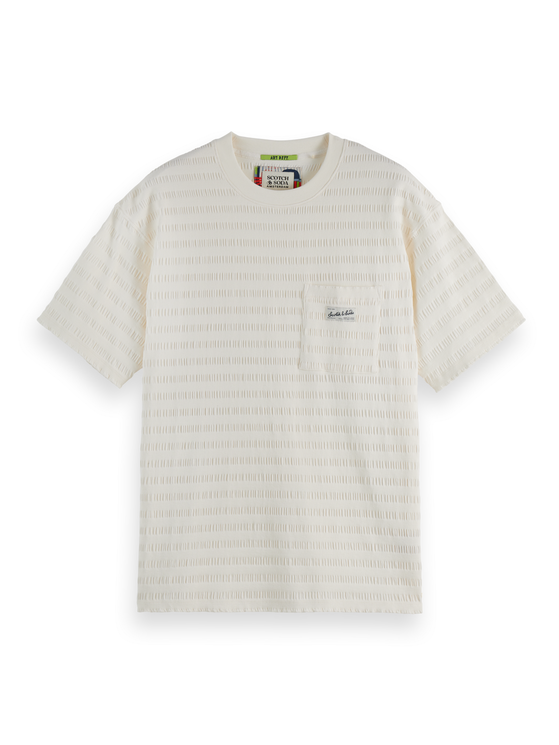 Relaxed-Fit Horizonal Textured T-Shirt