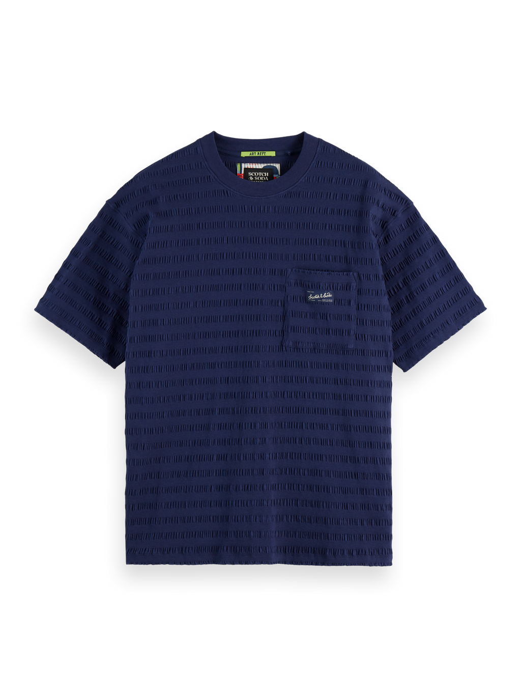 Relaxed-Fit Horizonal Textured T-Shirt