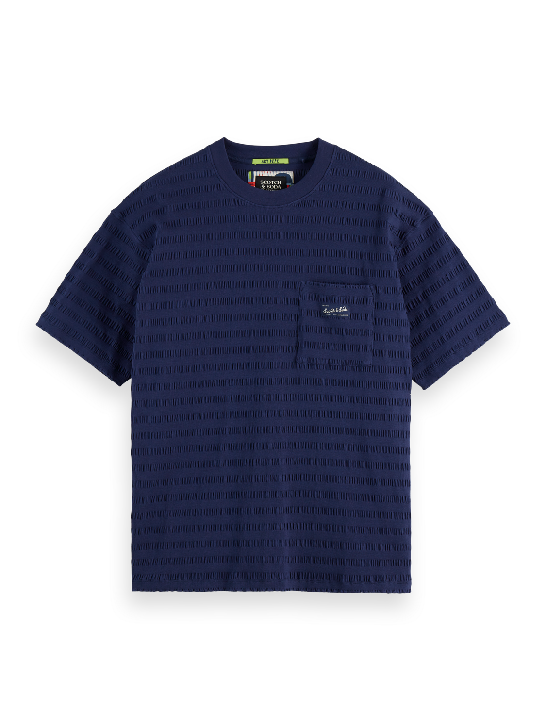 Relaxed-Fit Horizonal Textured T-Shirt
