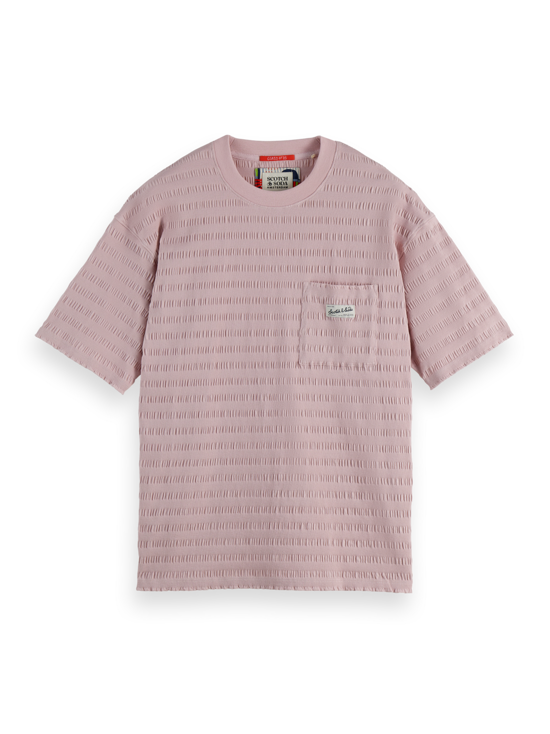 Relaxed-Fit Horizonal Textured T-Shirt