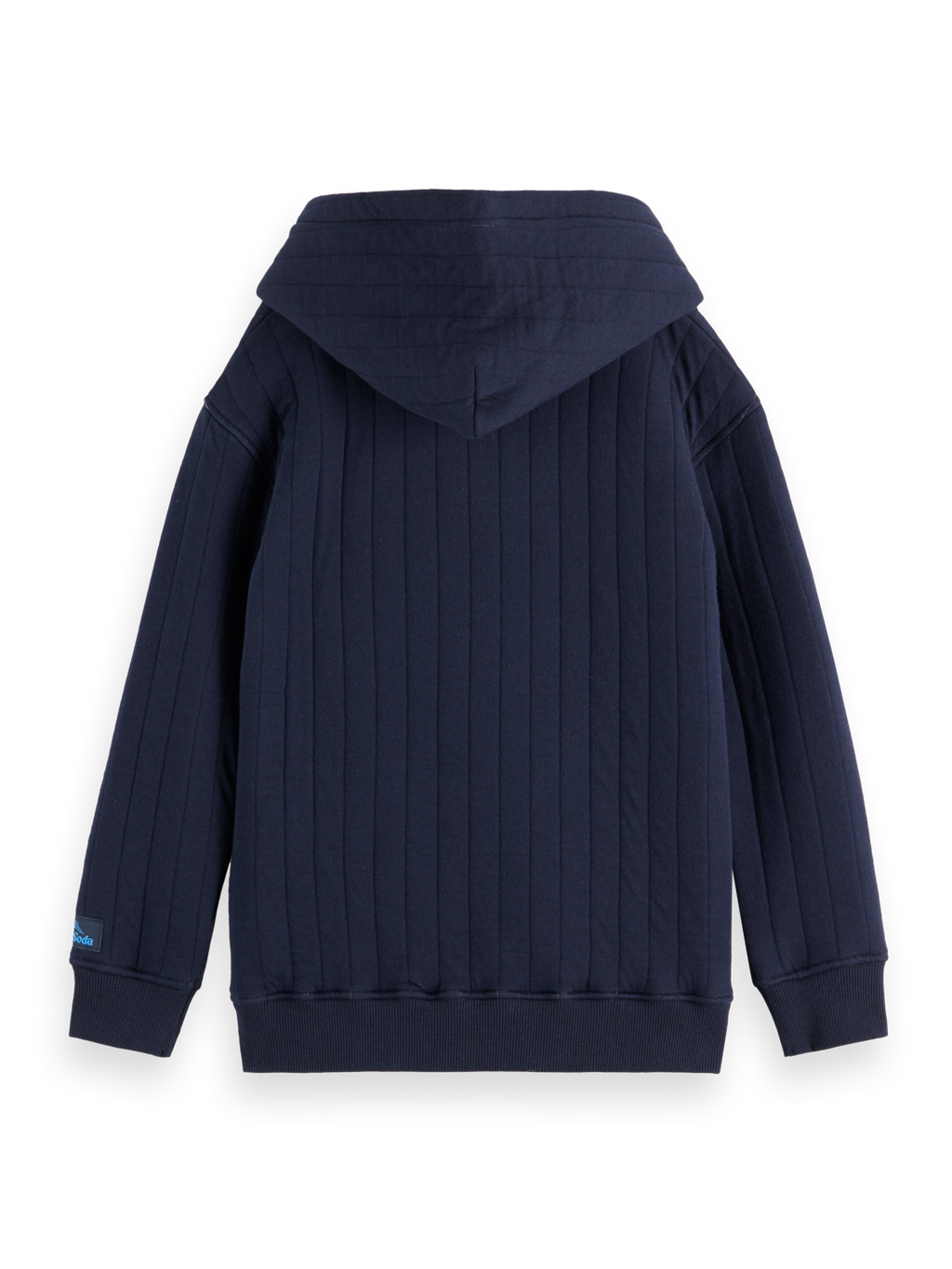 Boys' Relaxed-fit quilted patchwork hoodie